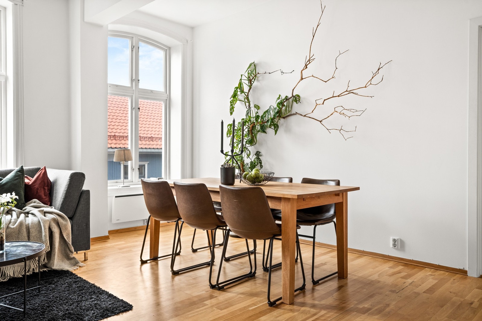 Leiligheten er på 55 kvm med en smart planløsning. Galleribilde