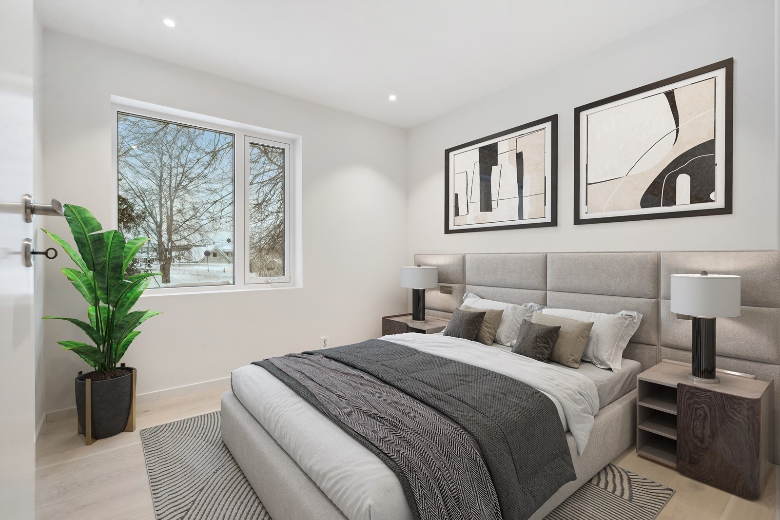 Det andre soverommet er på 8,5 m² med god plass til ønsket møblement. Galleribilde