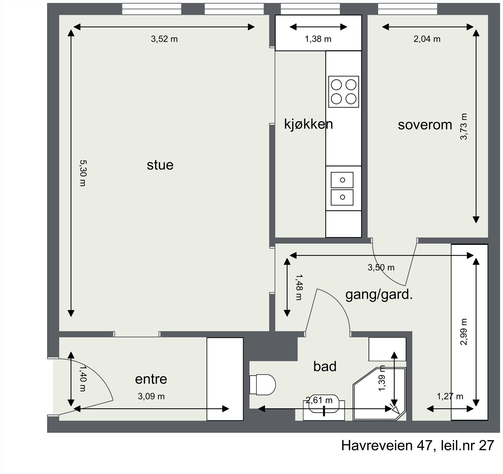 Plantegning Galleribilde