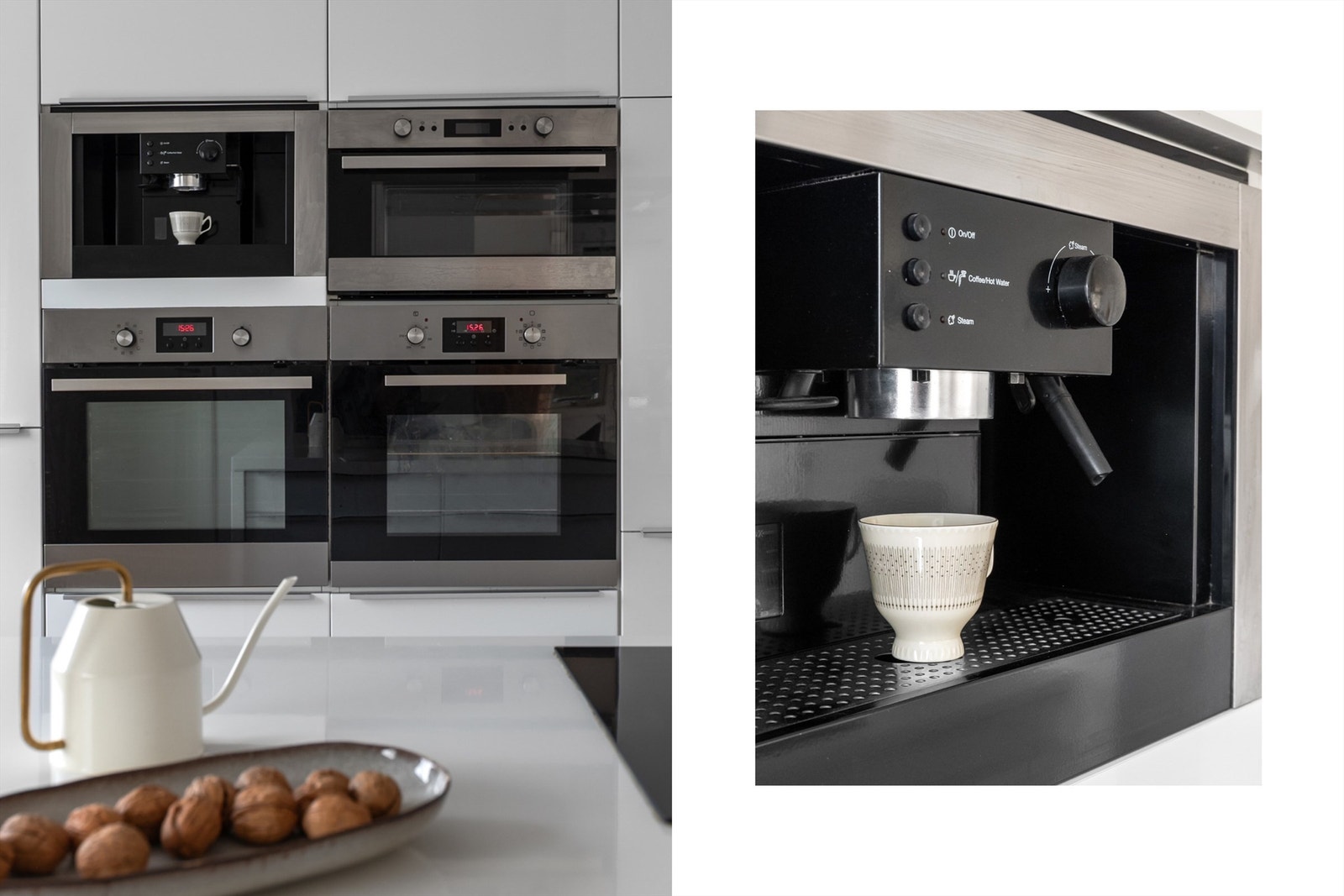 - Integrert stekeovner, mikrobølgeovn og kaffemaskin - Galleribilde