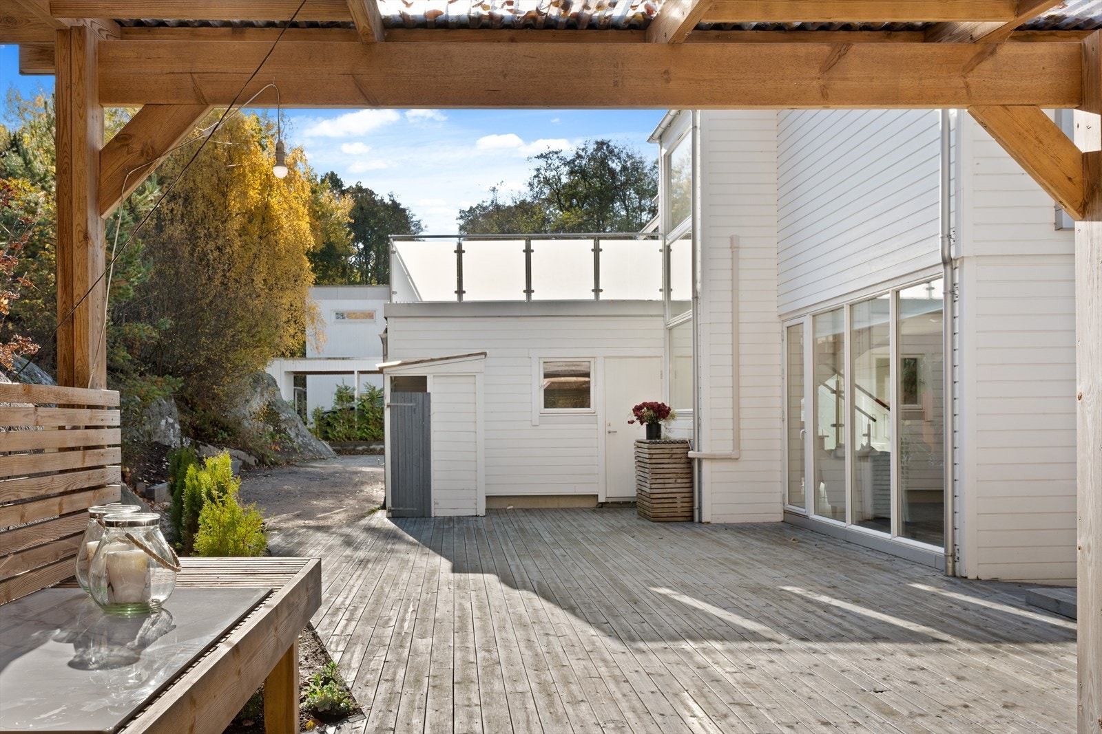 De flotte uteområdene er en stor bonus ved eiendommen. Galleribilde