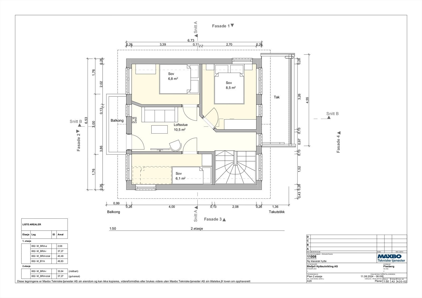Plantegning 2. etasje. Galleribilde