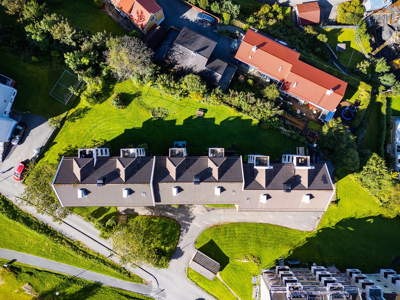 Boligen sett ovenfra. Galleribilde