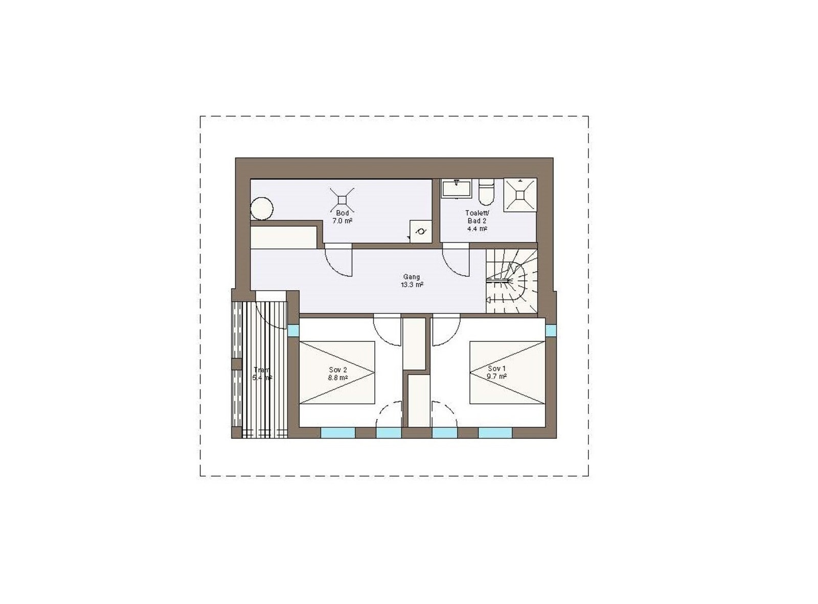 Plantegning sokkel med inngangsparti, Vy 14 UH Galleribilde