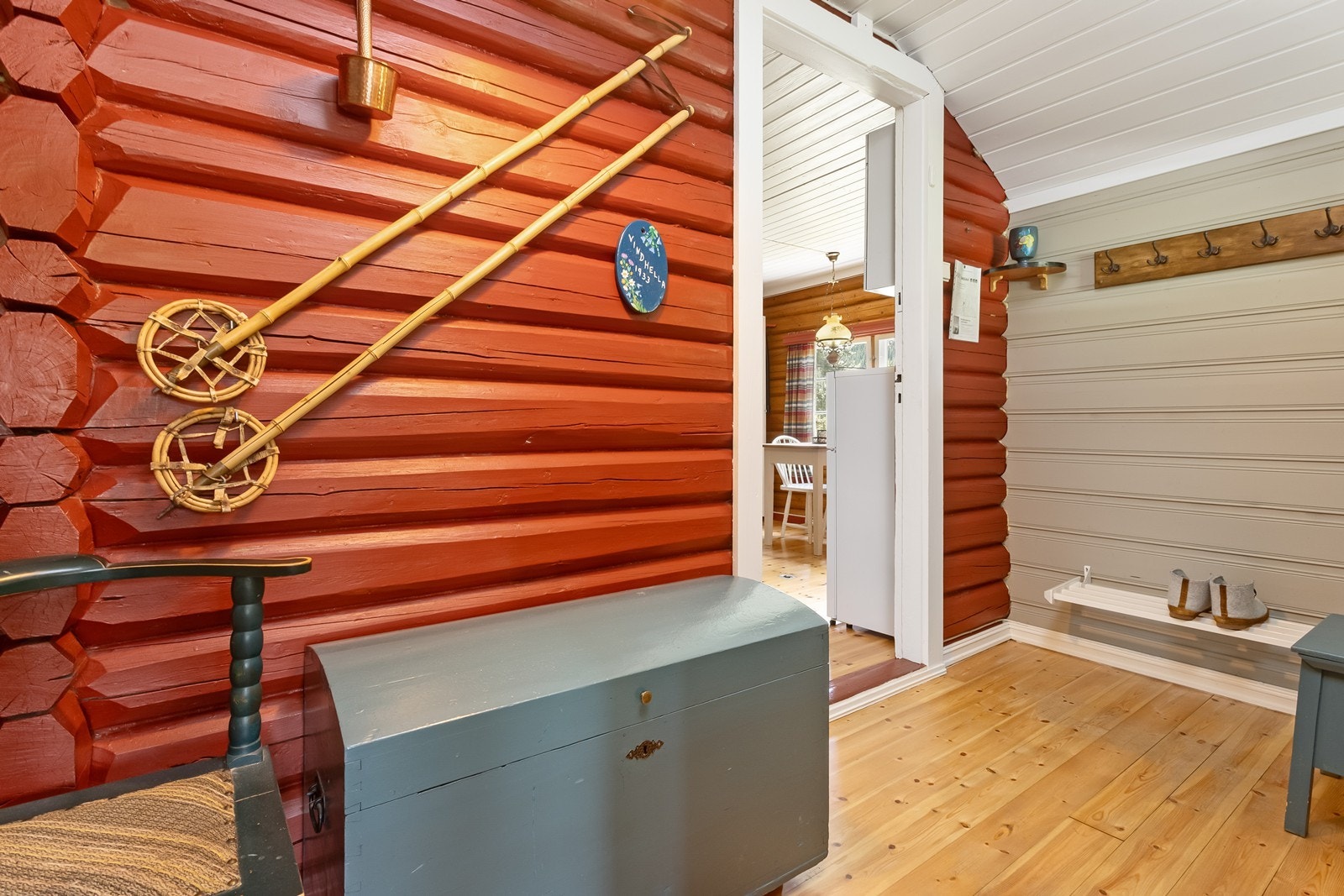 Hytta ble tilbygget i 1989. Galleribilde