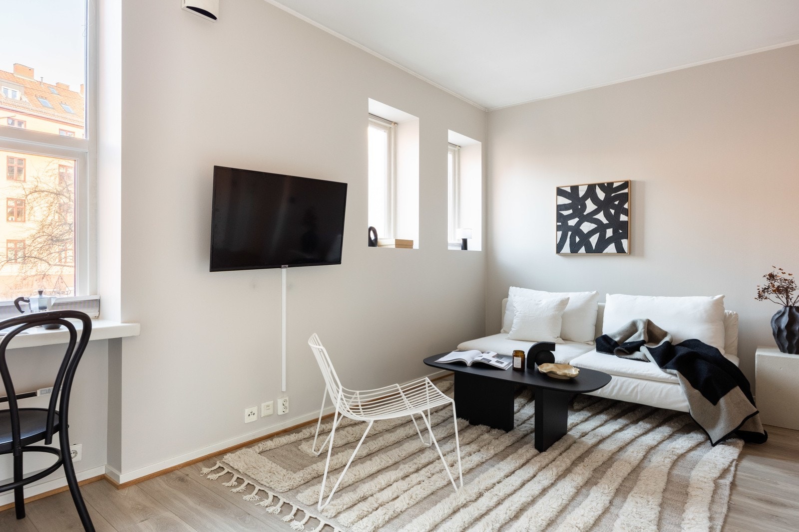 Stuen kan enkelt innredes med ønskelige møblementer. Galleribilde