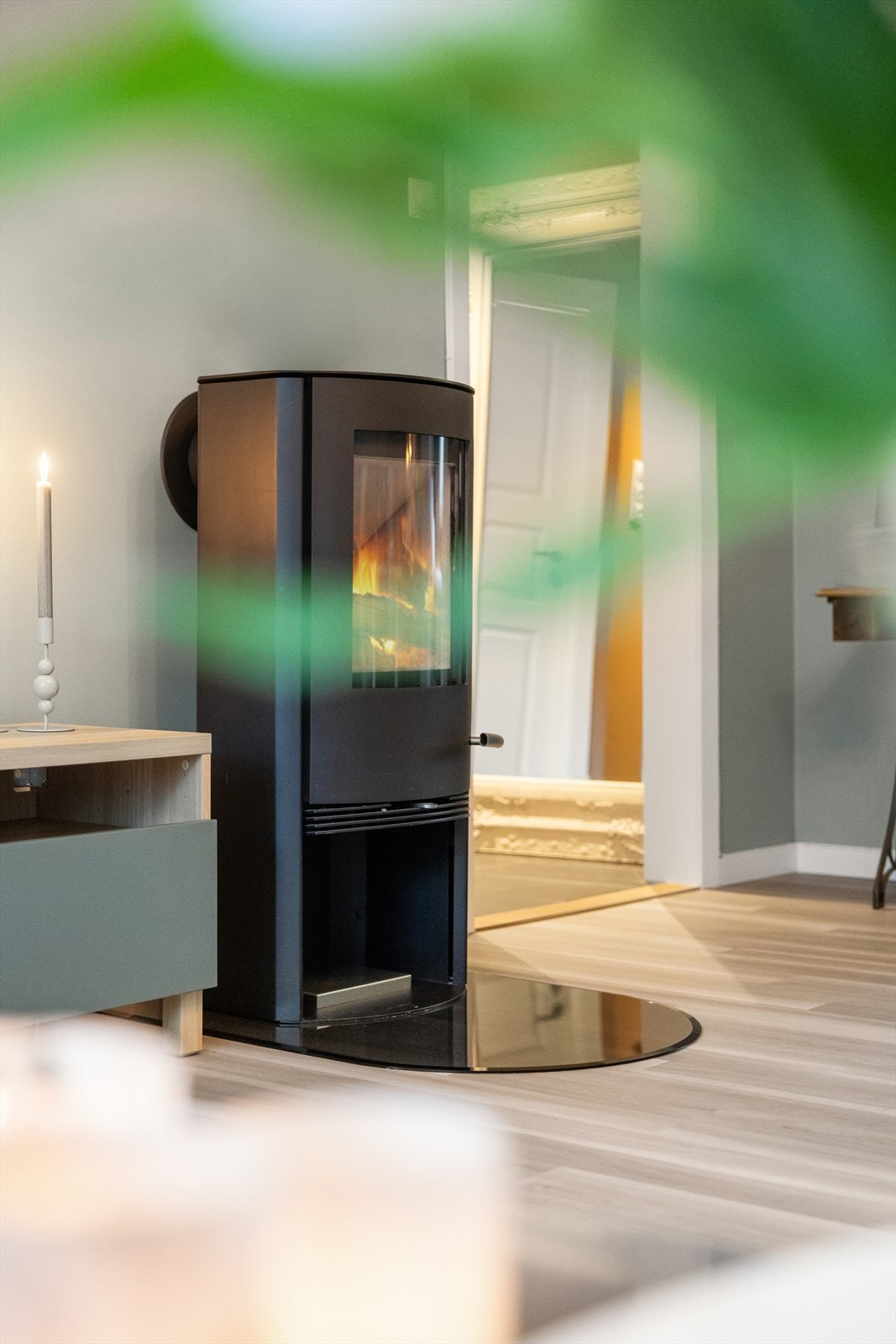 Peisen gir god varme og hygge spesielt i de kjøligere dagene. Galleribilde