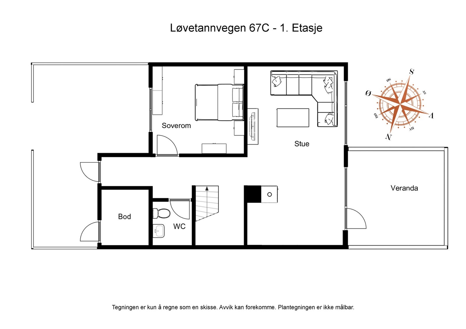 Planløsning 1.etasje Galleribilde