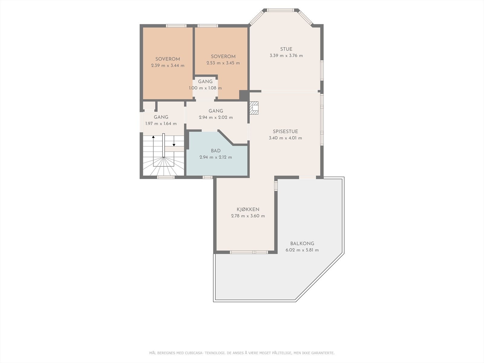 Plantegning 2. etasje Galleribilde