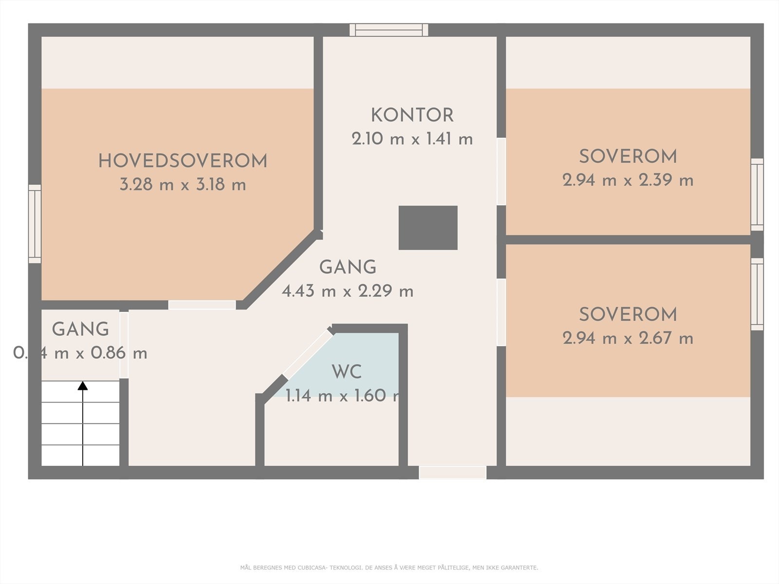 Plantegning loft Galleribilde