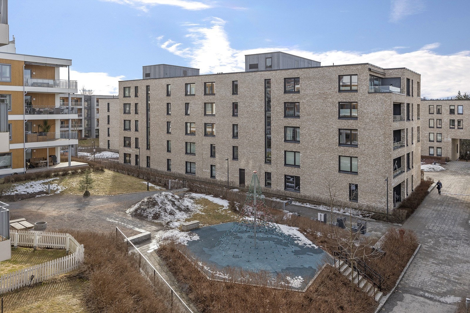 Hyggelig utsyn fra balkongen Galleribilde