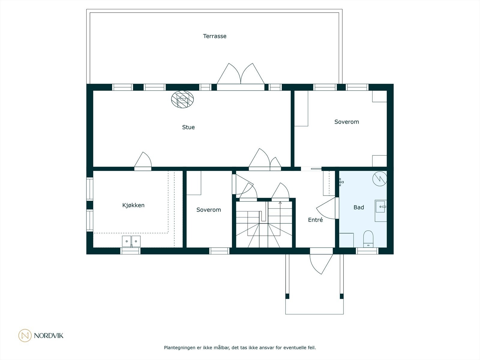 Plantegning 1. etasje Galleribilde