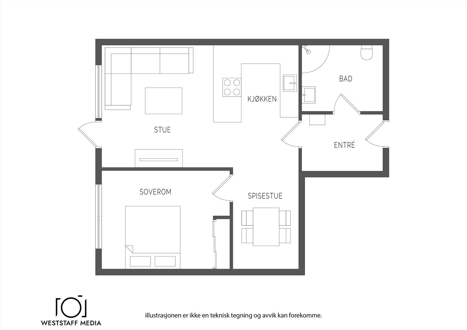 Planskisse. Galleribilde