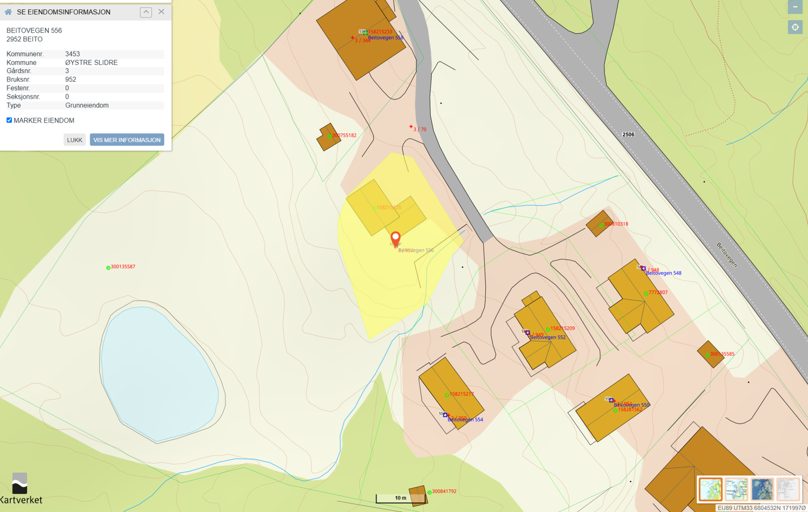 Oversikt over eiendommen. Galleribilde