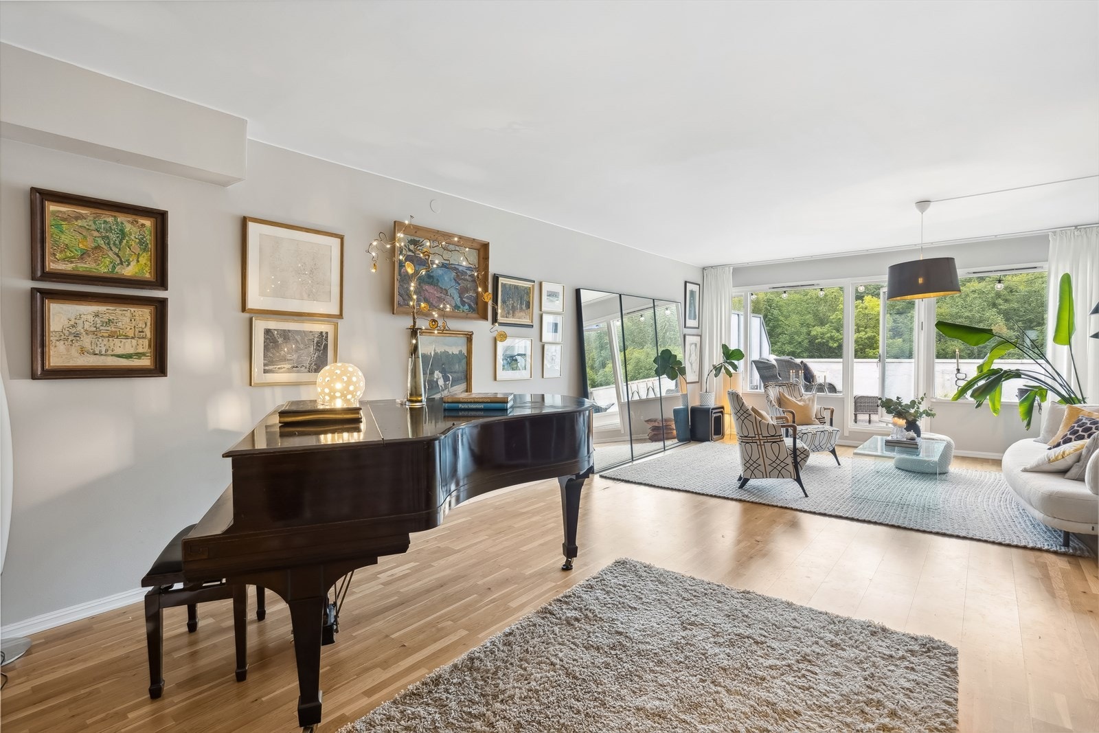 Parkett på gulv Galleribilde