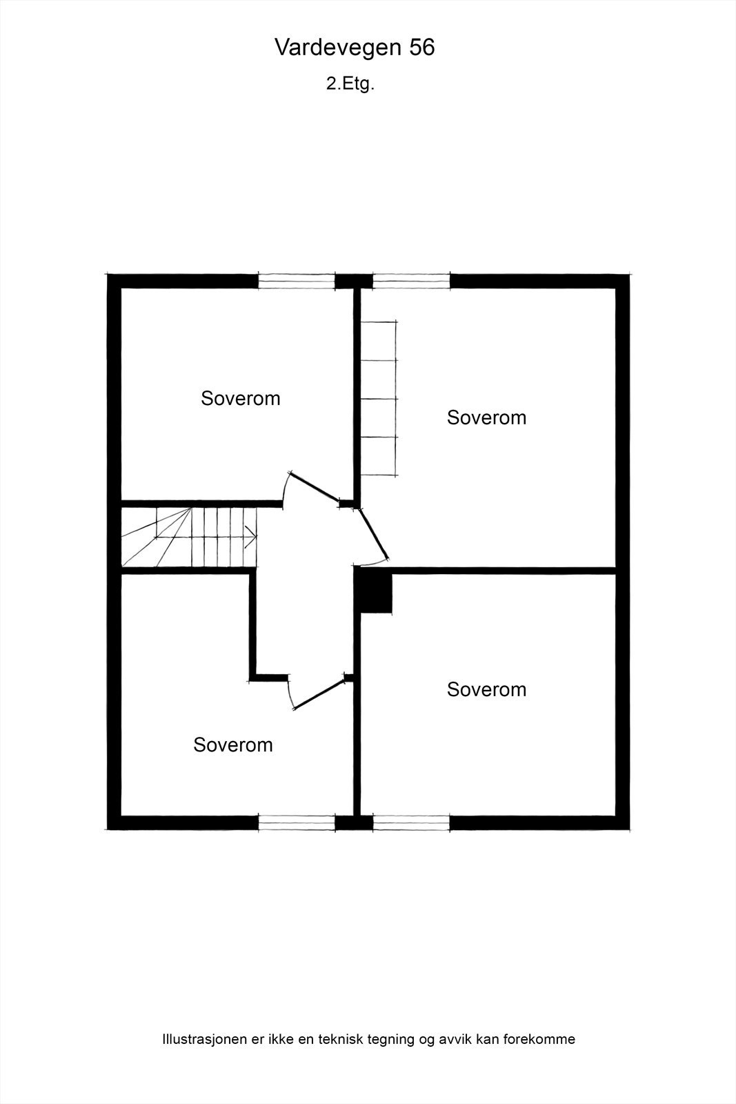 Plantegning loft Galleribilde
