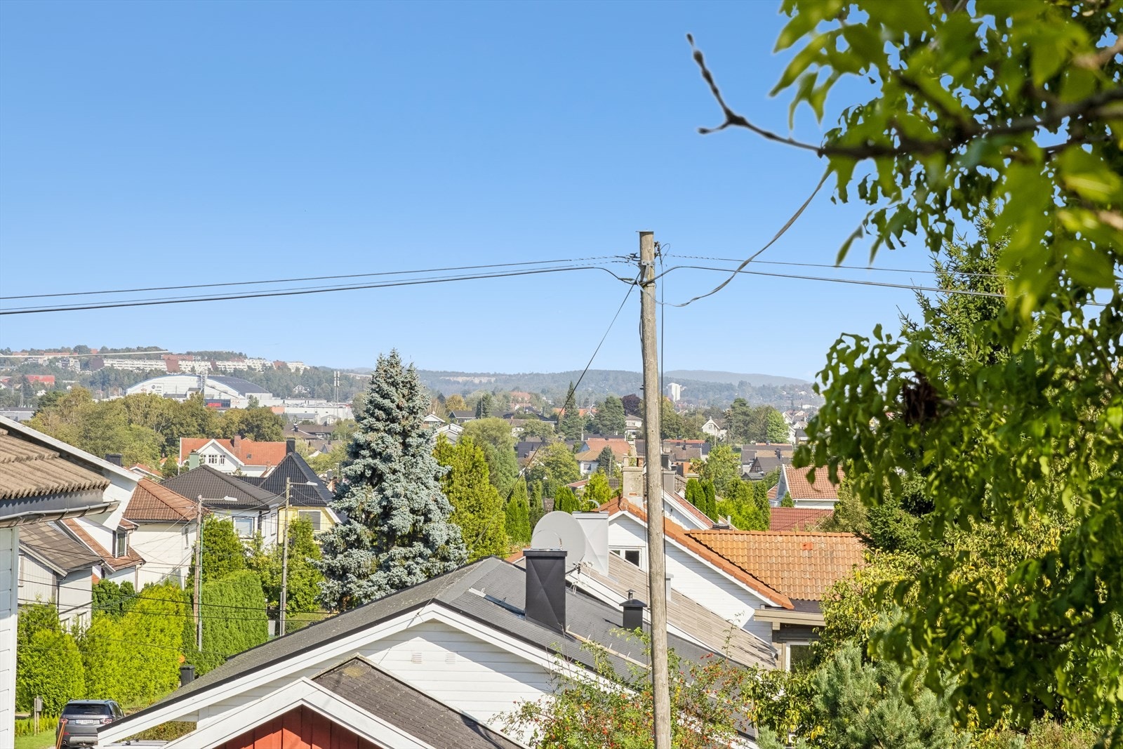 Utsikt fra terrassen. Galleribilde