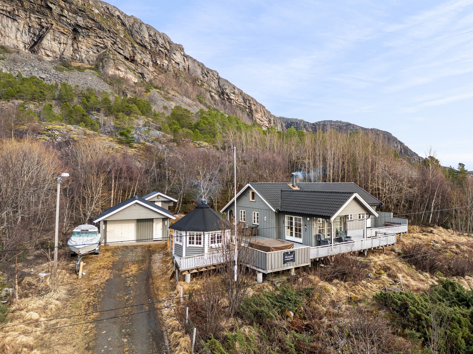 Skjermet eiendom uten innsyn fra naboer Galleribilde