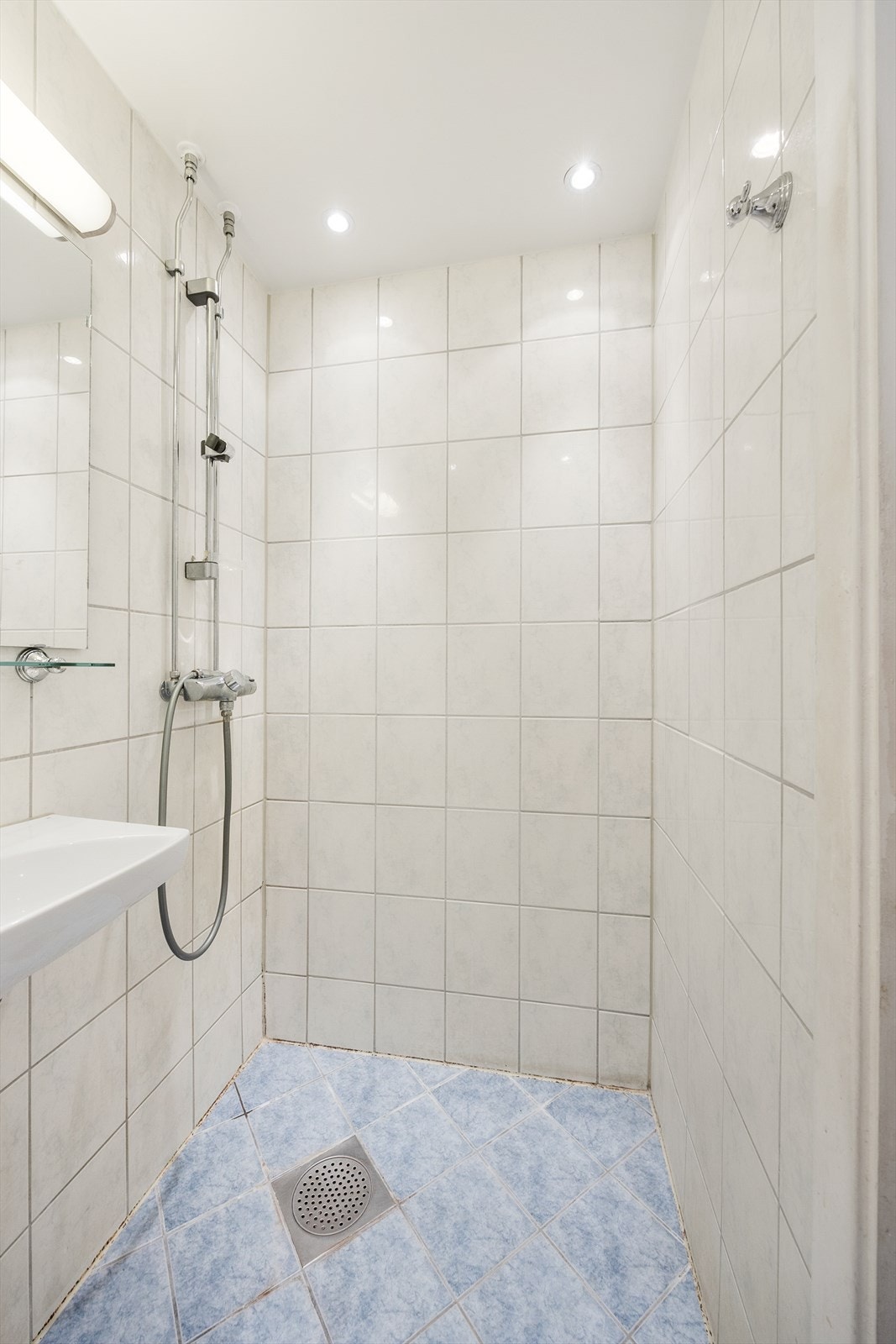 Romslig dusj med god plass Galleribilde