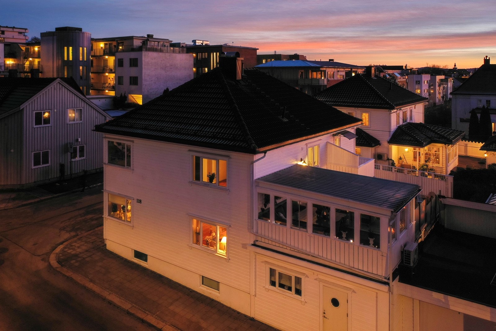 Boligen sett fra St. Marie gate Galleribilde