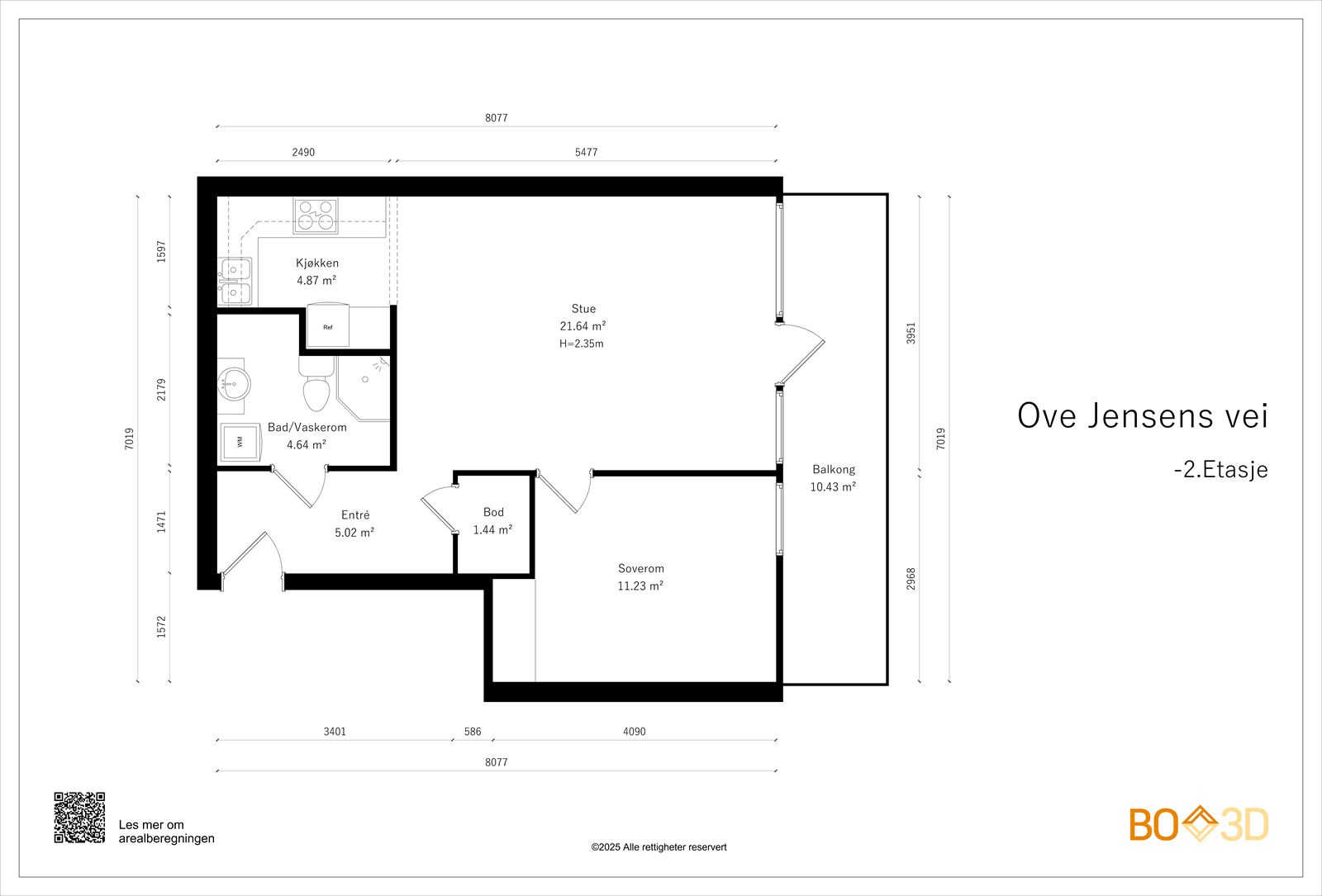 Boligen har en god og arealeffektivitet planløsning Galleribilde
