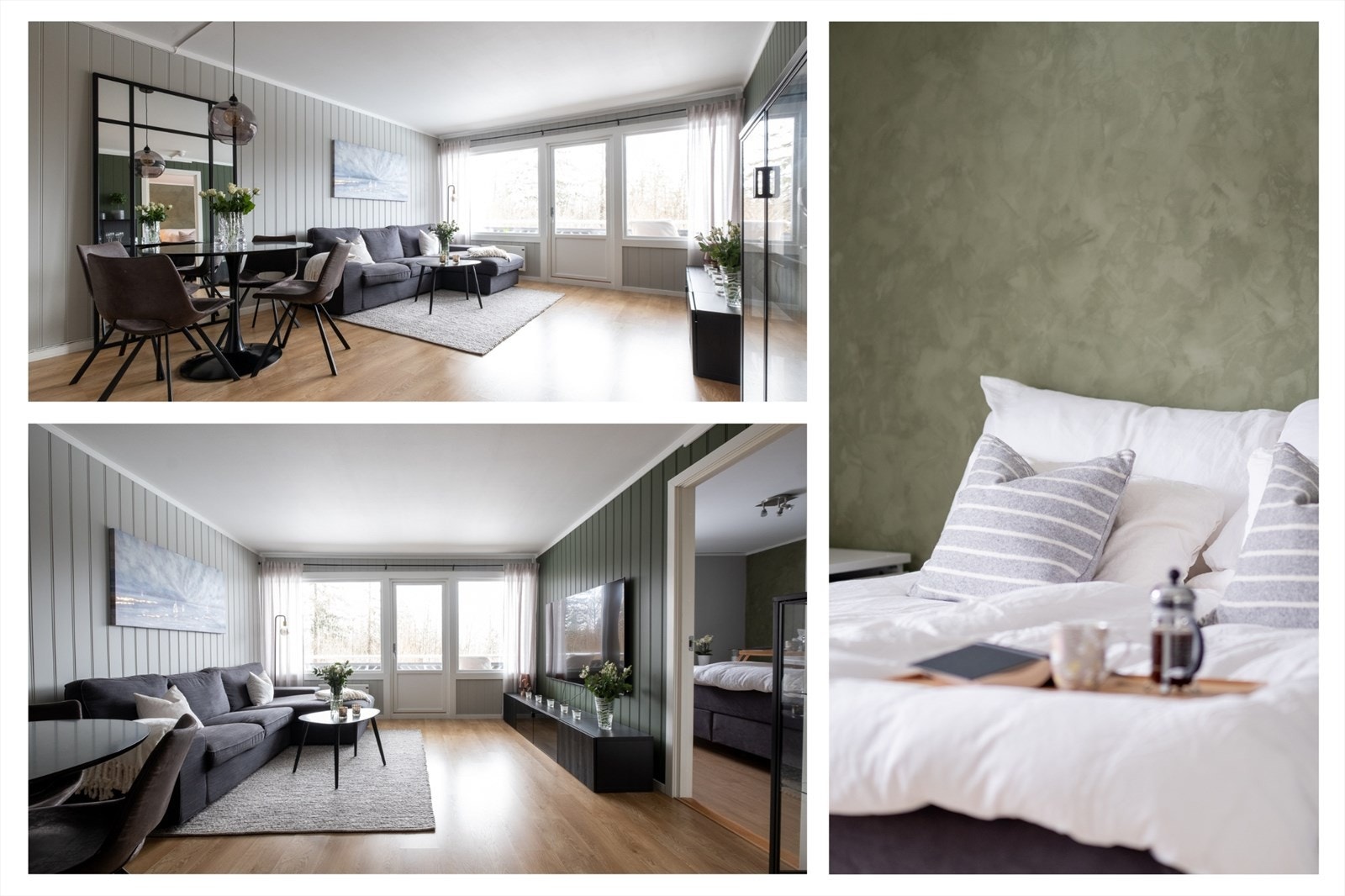 En lekker 2-roms leilighet med stor overbygget balkong på 10 m² Galleribilde