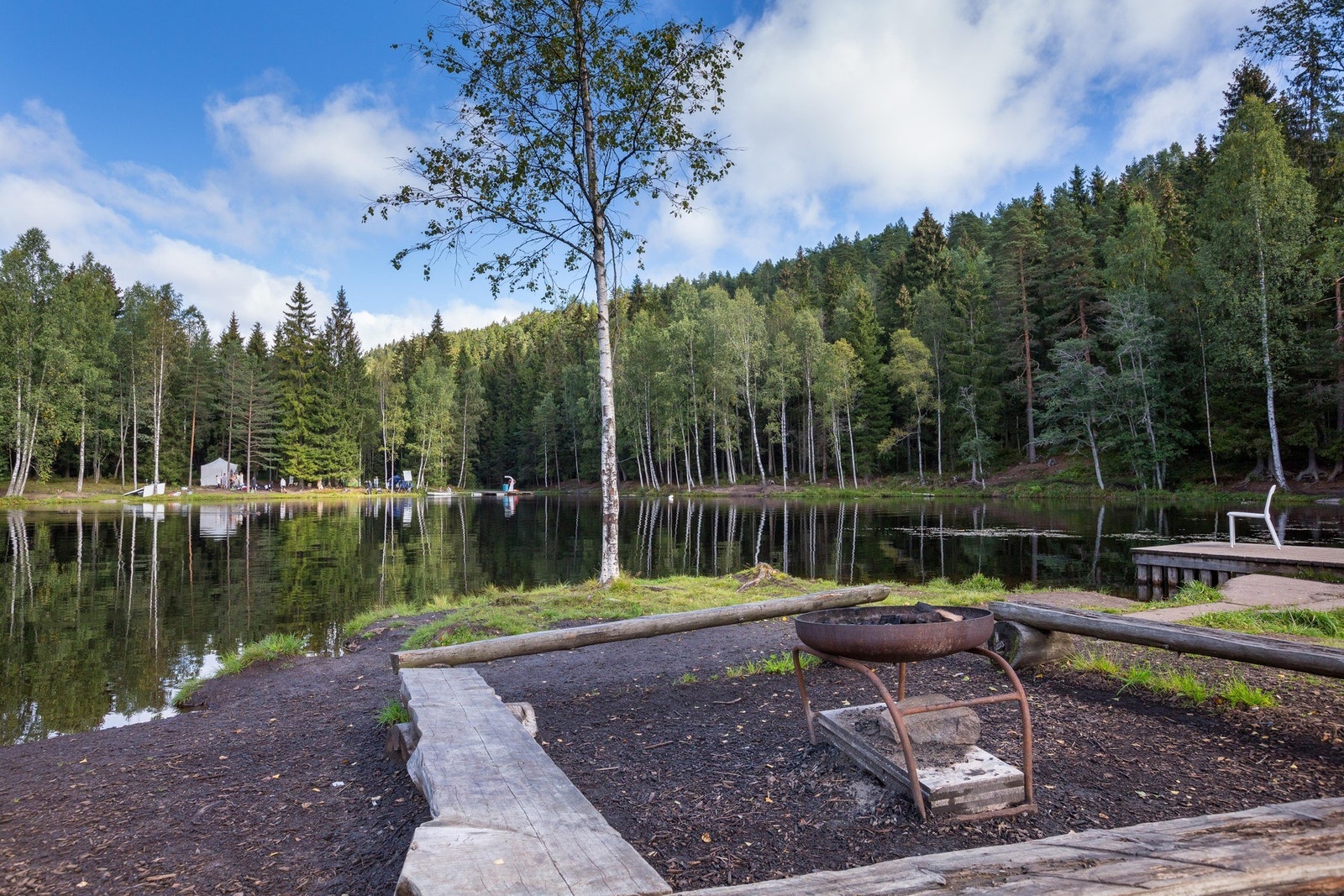 Isdammen er et flott turmål for familien. Galleribilde