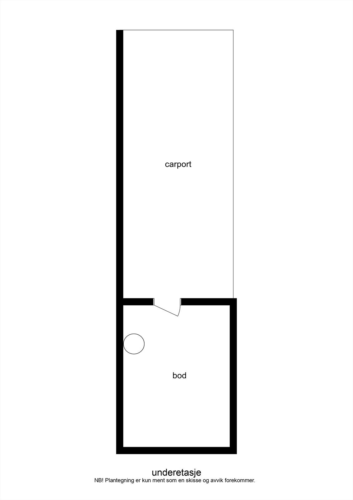Plantegning underetasje Galleribilde