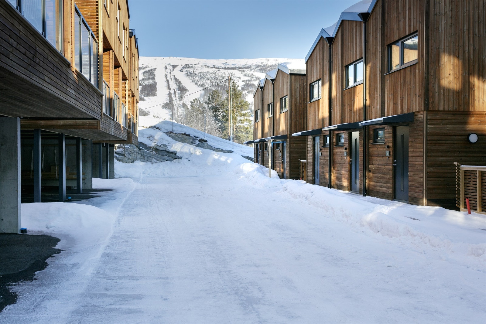 Fasade i sameiet med adkomst til leilighetene Galleribilde