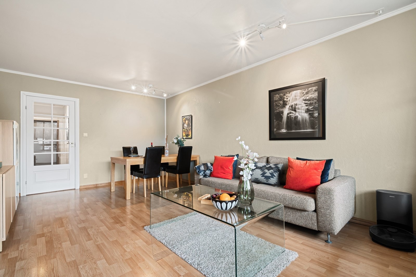 Stuen er på 21,7m² Galleribilde