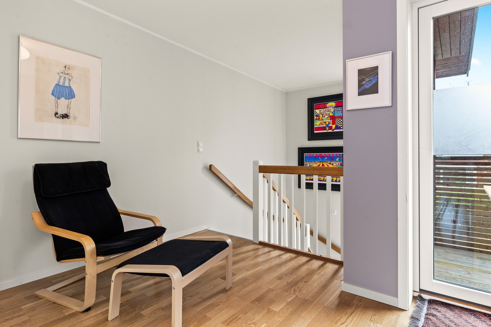 I andre etasje finner du en liten loftstue. Galleribilde