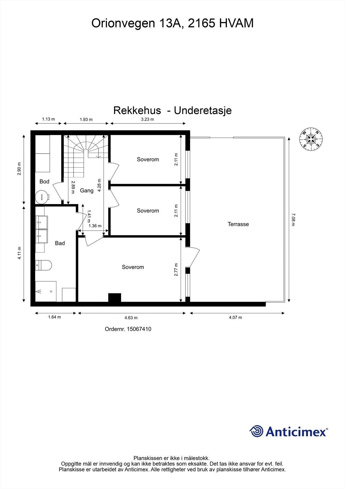 Plantegning - Underetasje Galleribilde