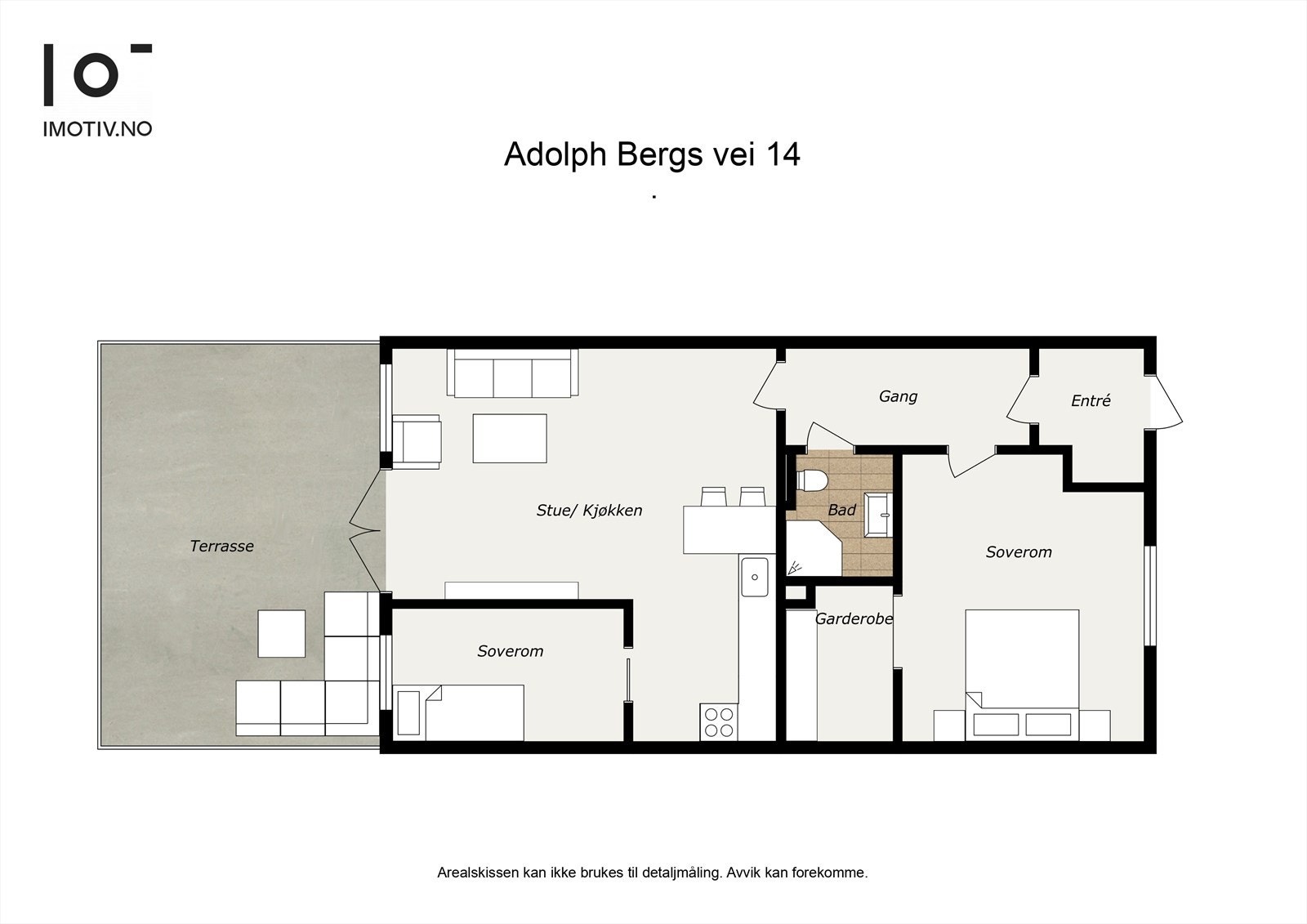 - I tillegg disponerer leiligheten en bod på 2,3 m² - Galleribilde