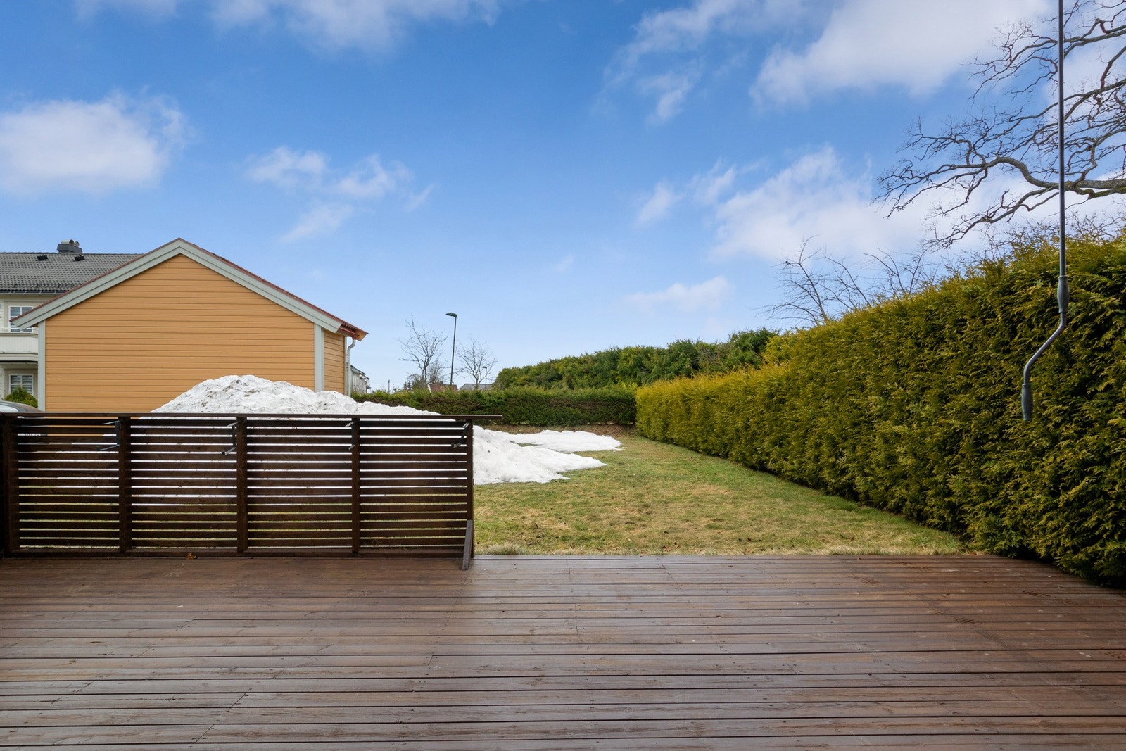 Her er det levegger som sikrer skjerming. Galleribilde