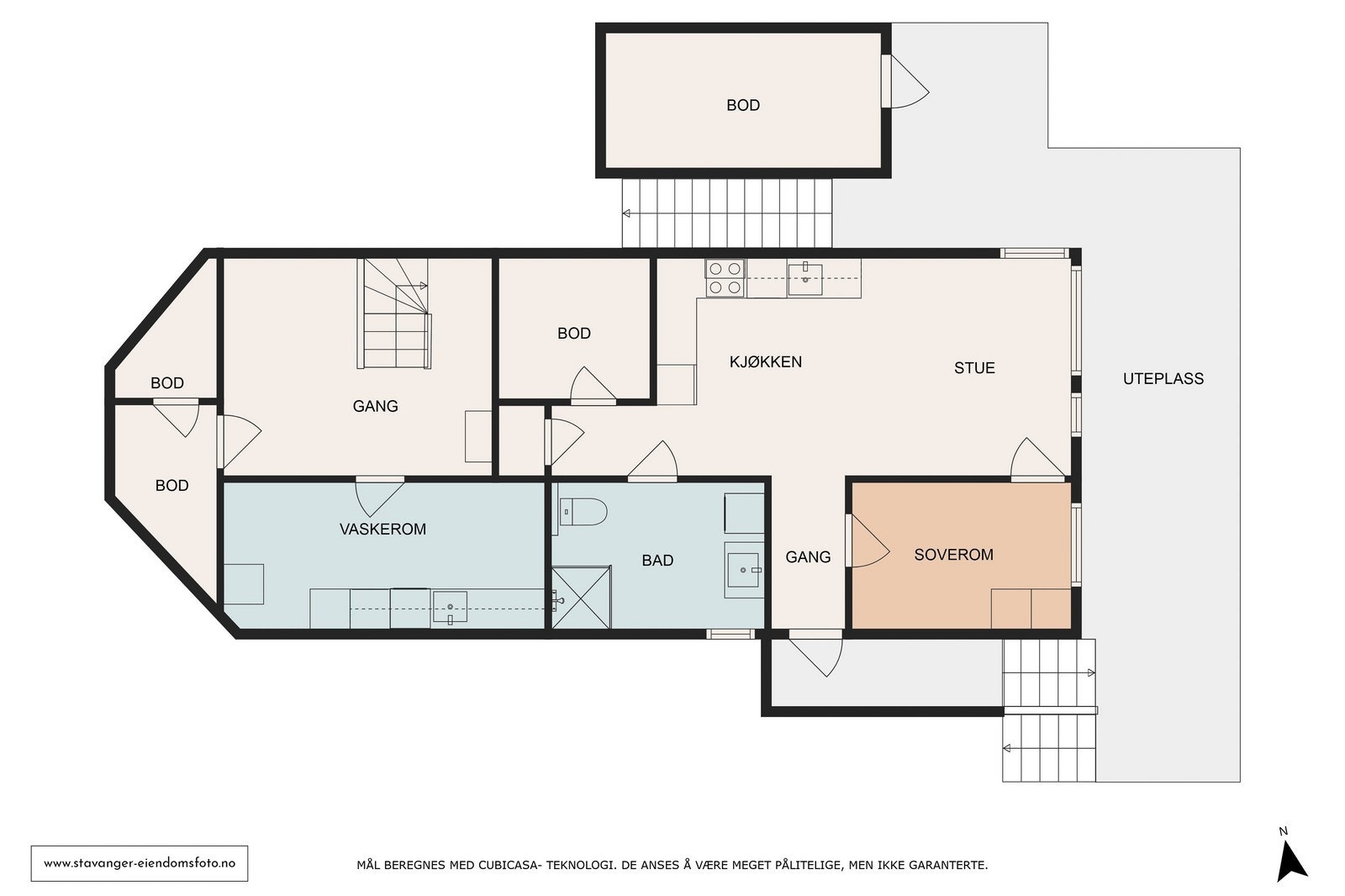 Plantegning u.et. Galleribilde