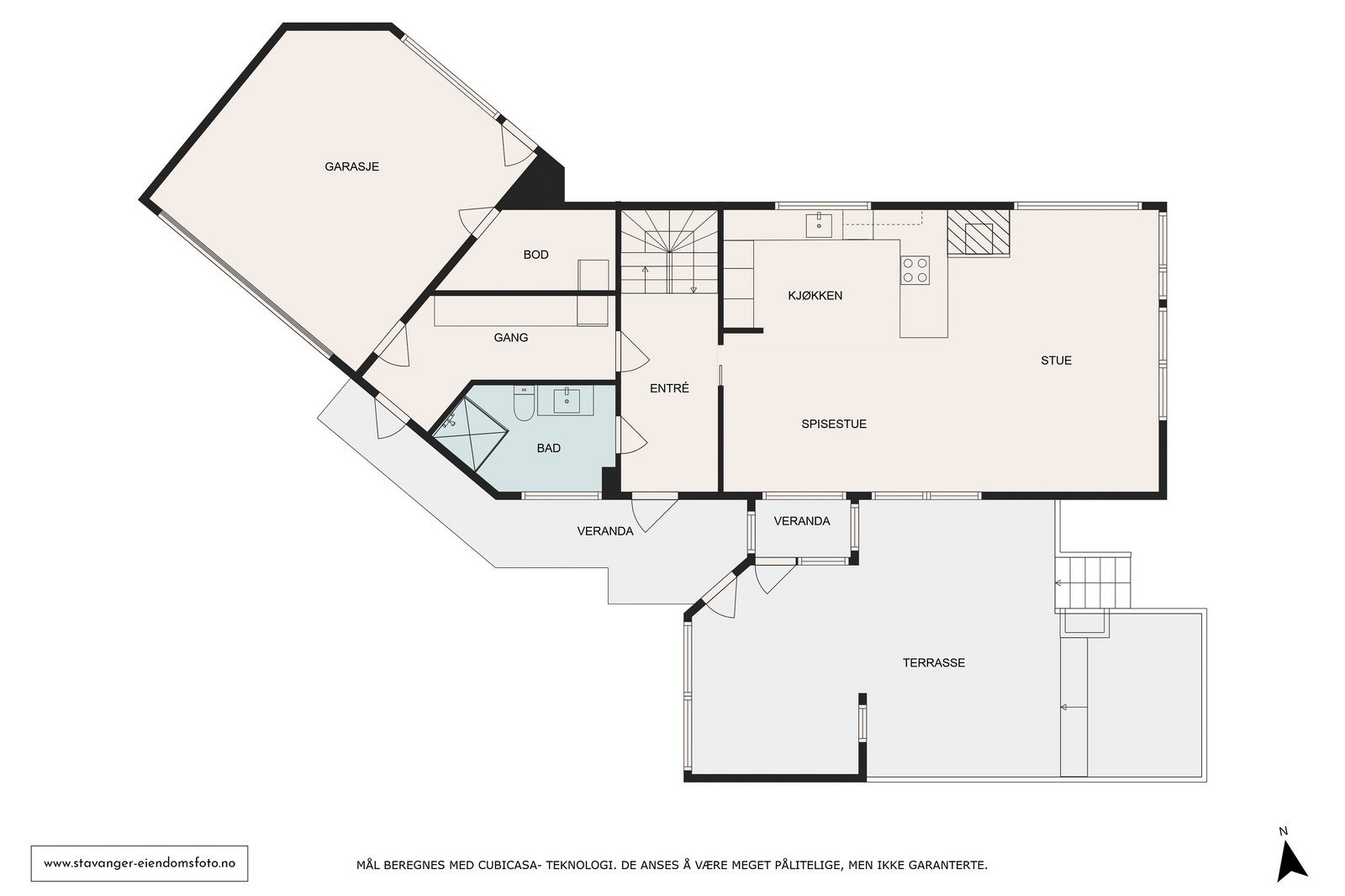 Plantegning 1.et. Galleribilde