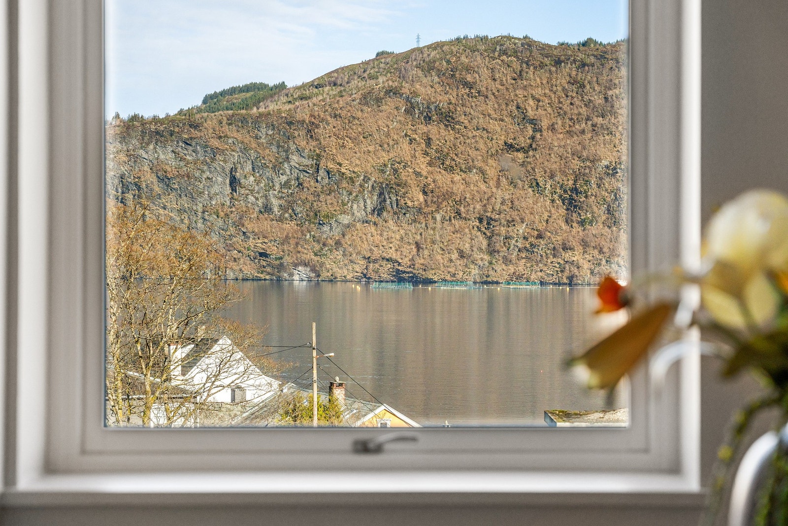 Fra stuen har man herlig sjøutsikt. Galleribilde
