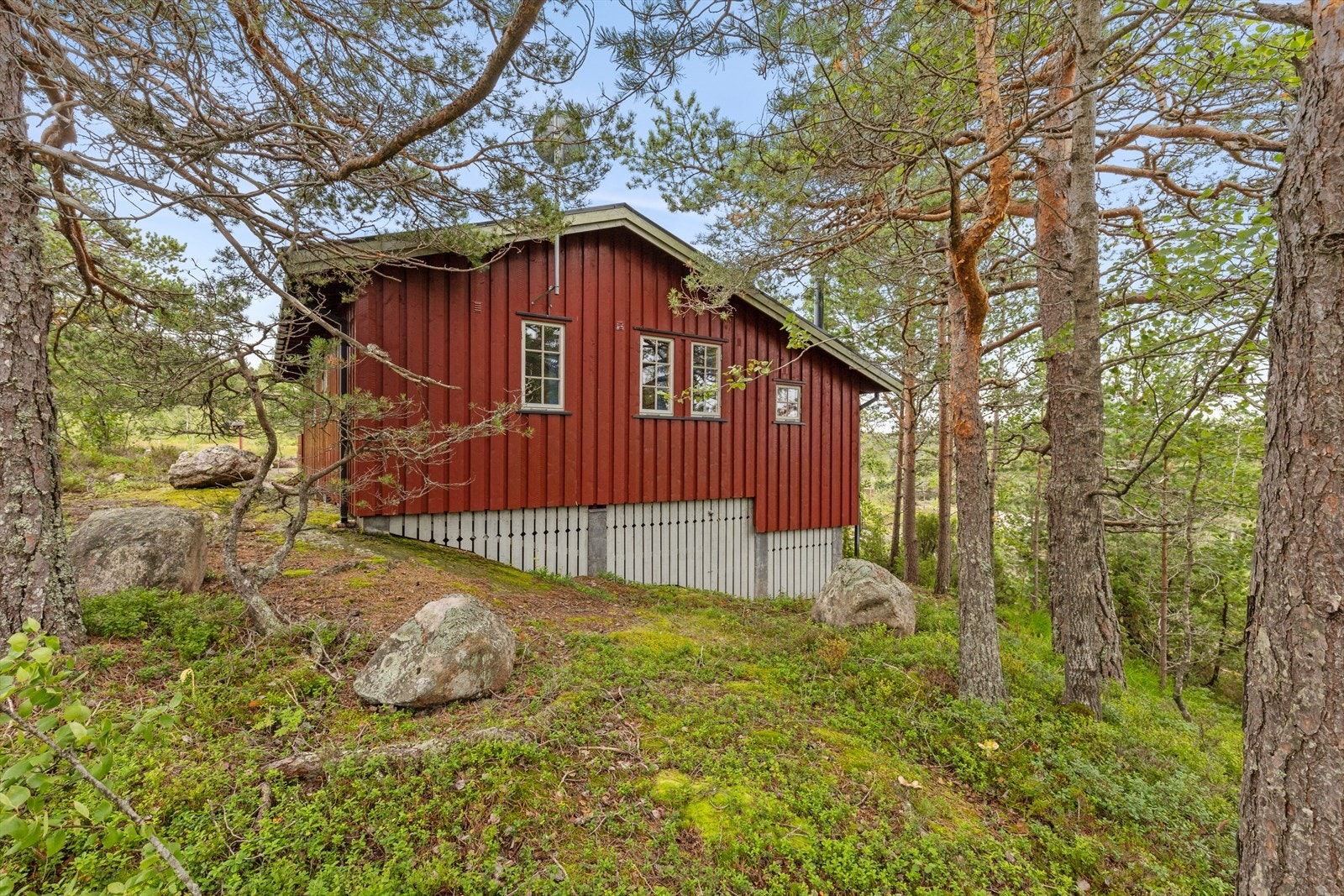 Fra baksiden av fritidsboligen Galleribilde