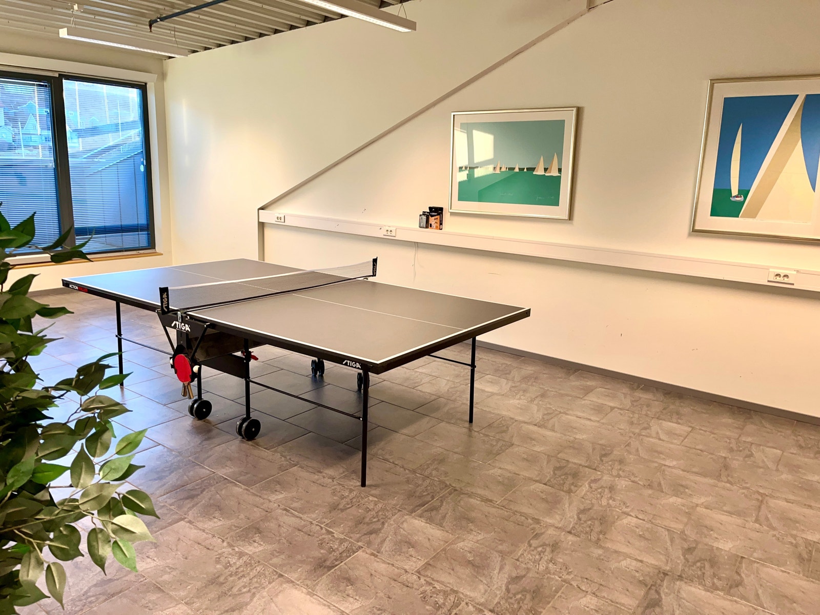 FELLES BORDTENNISROM Galleribilde