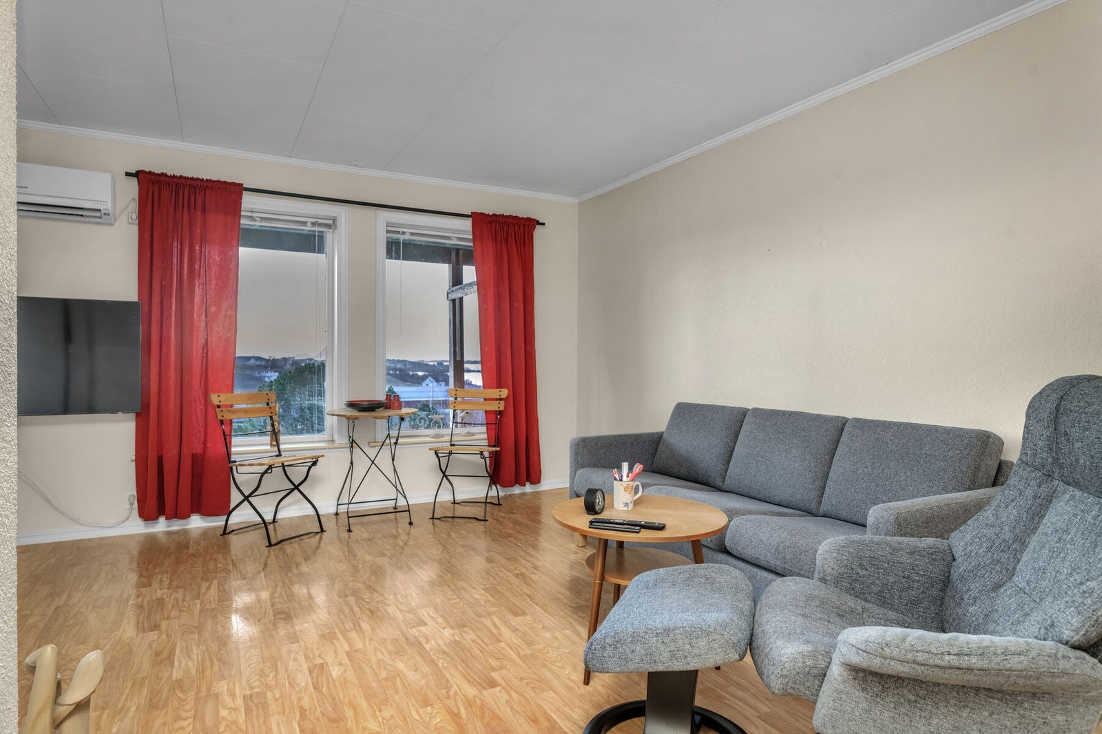 Stue med varmepumpe Galleribilde