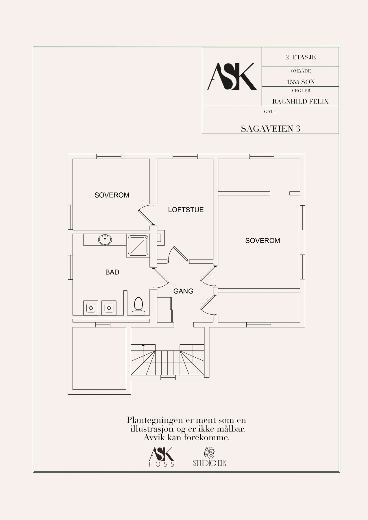 Plantegning 2. etasje. Galleribilde