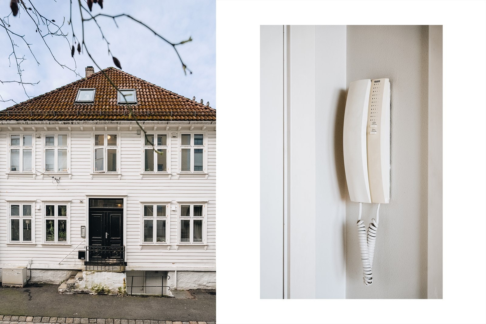 I praktisk forstand er det porttelefon i entreen. Galleribilde