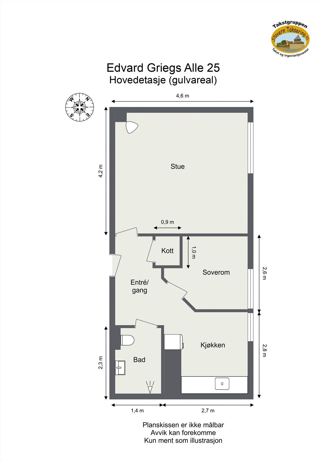 Plantegning 1. etasje Galleribilde