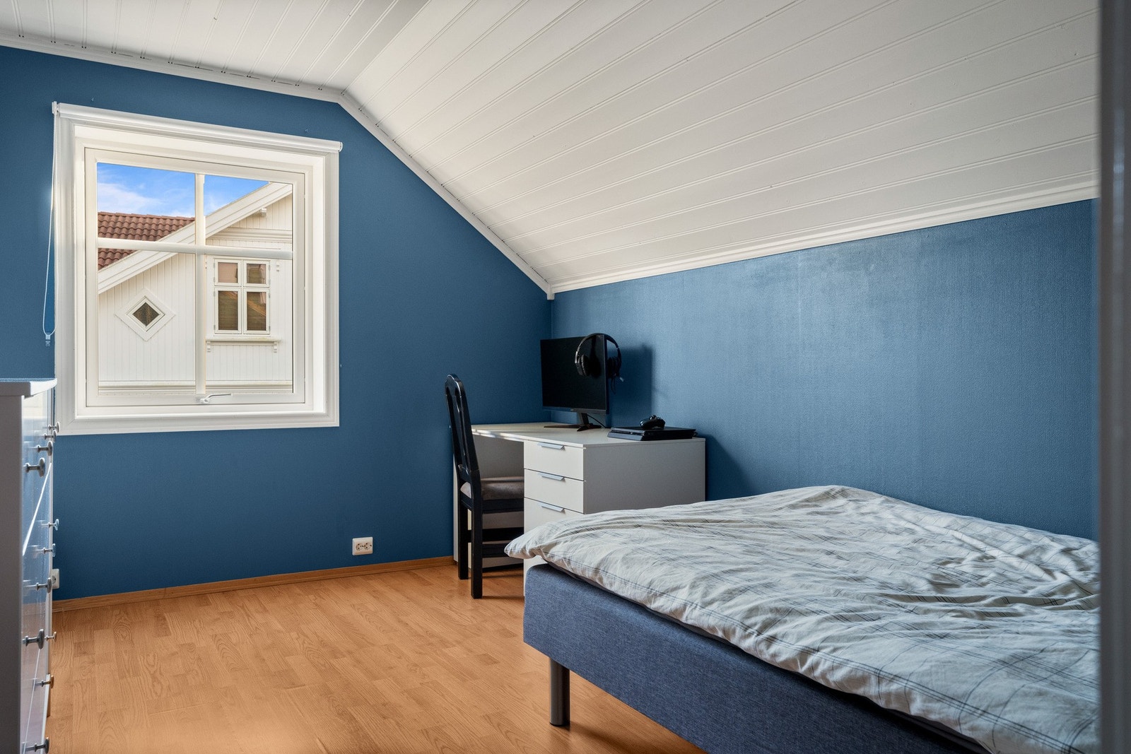 Begge soverommene her er på over 11 kvadrat. Galleribilde