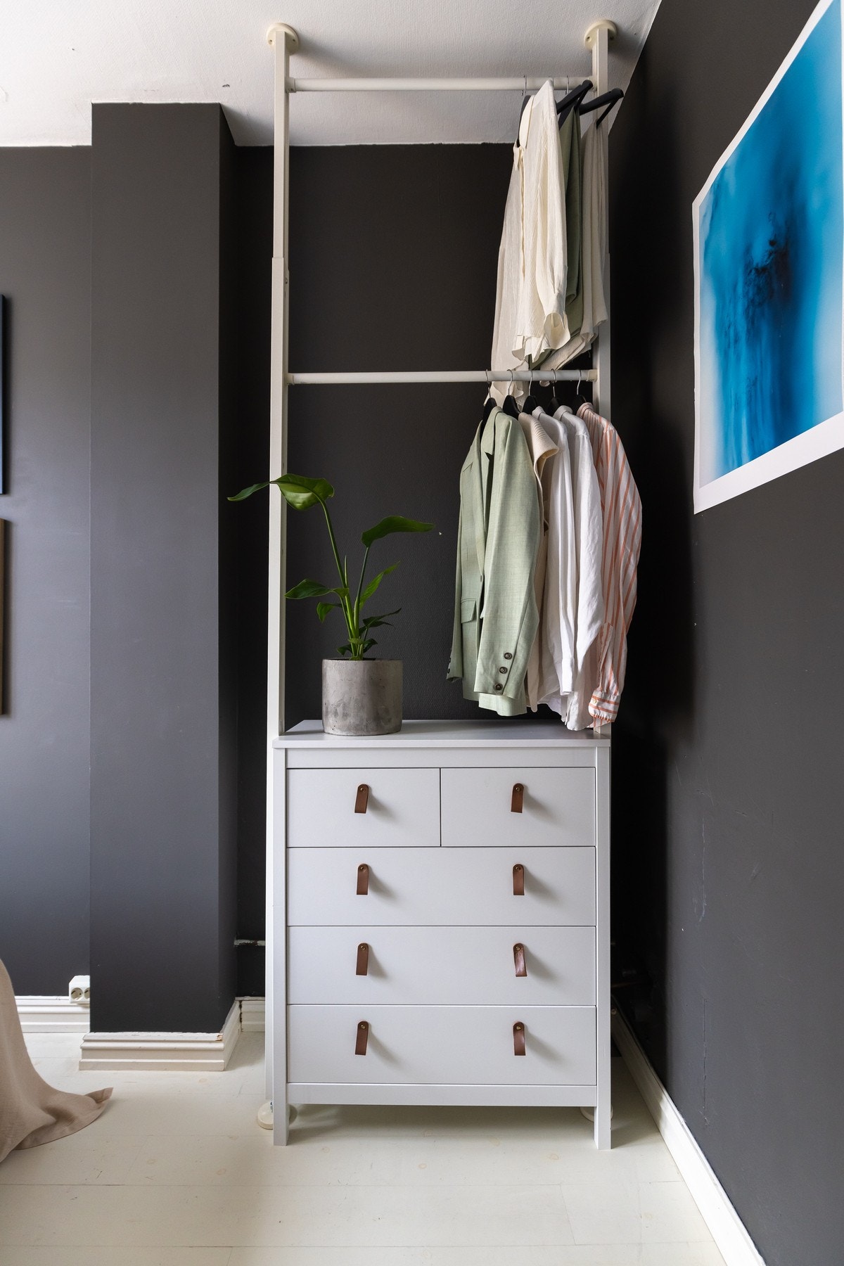 Oppbevaringsløsningen blir stående. Galleribilde