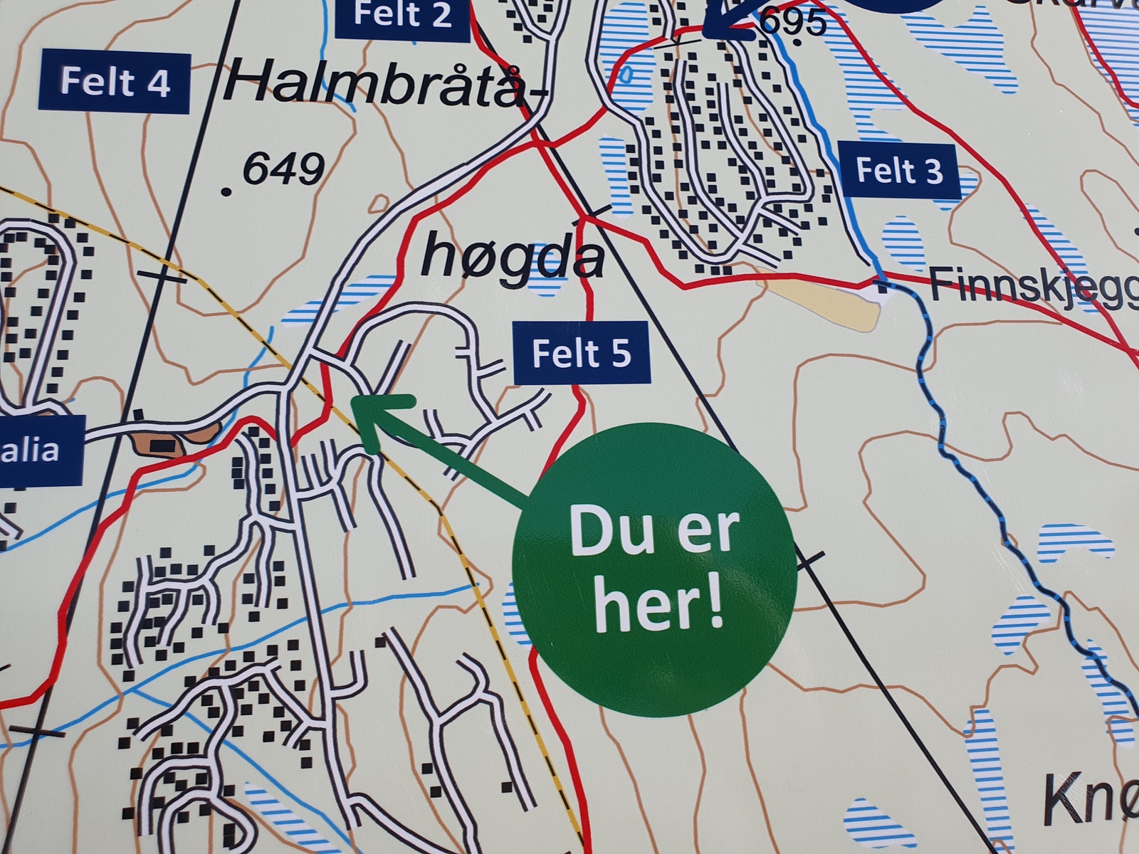 Kart tomteområdet Galleribilde