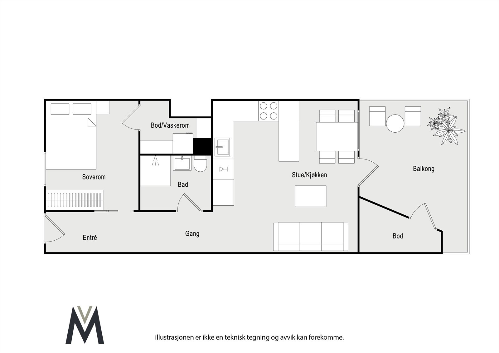 Plantegning Galleribilde