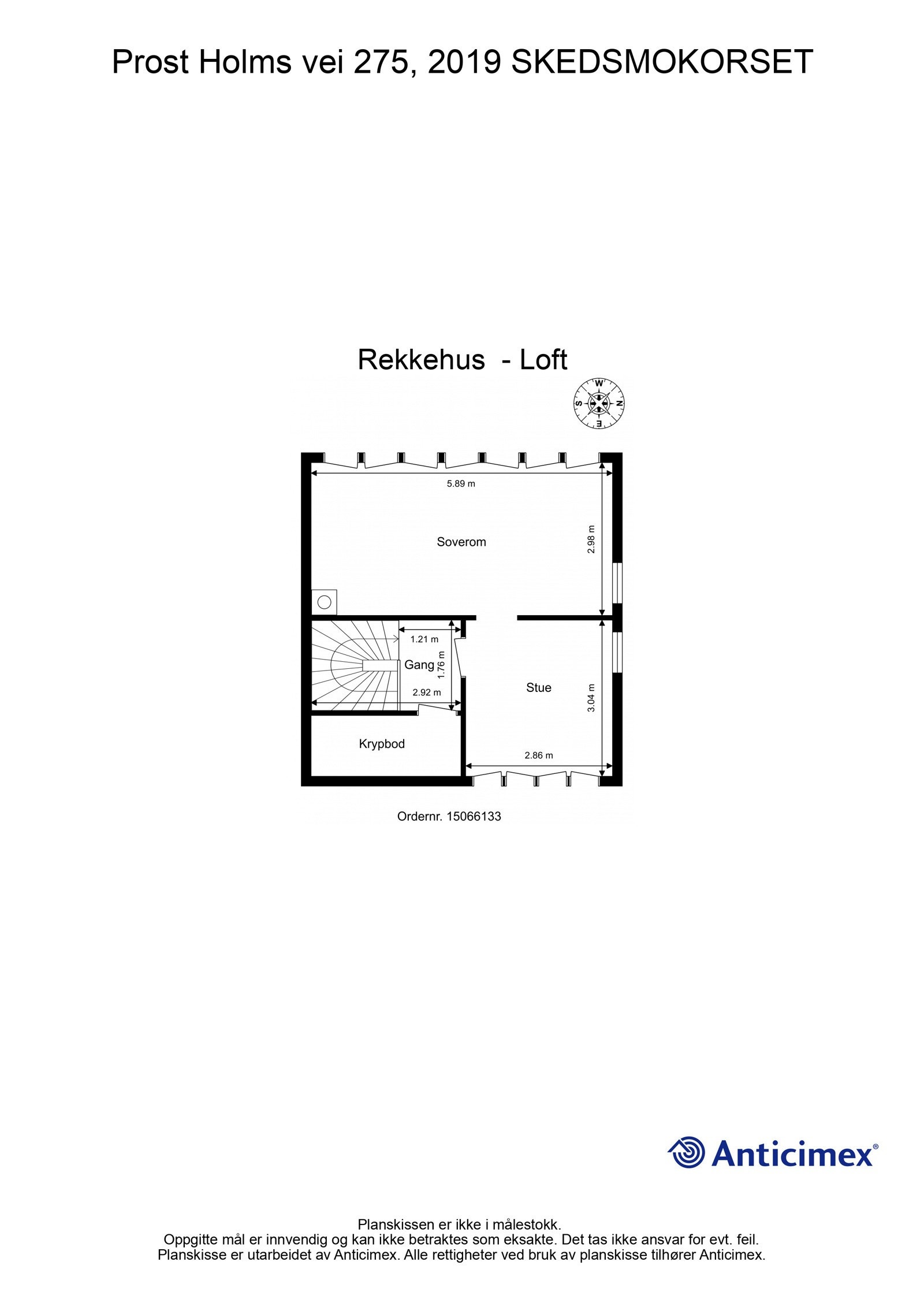Plantegning - Loft Galleribilde