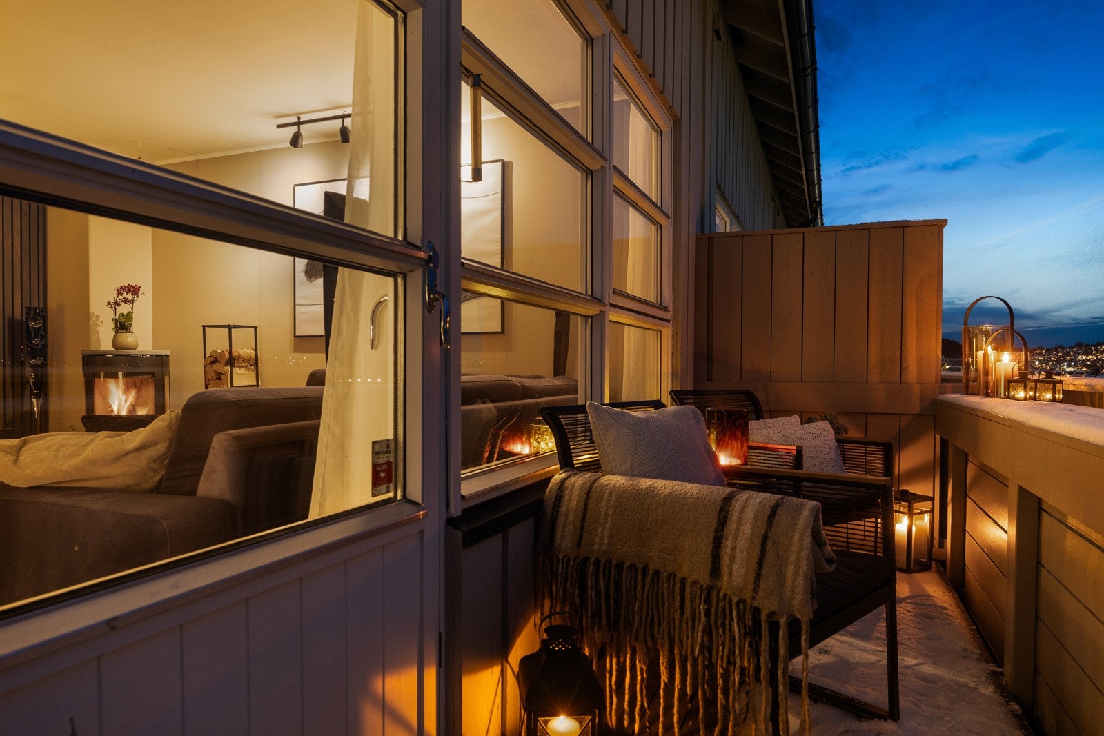 Her ligger alt til rette for hyggekvelder med familie og venner. Galleribilde