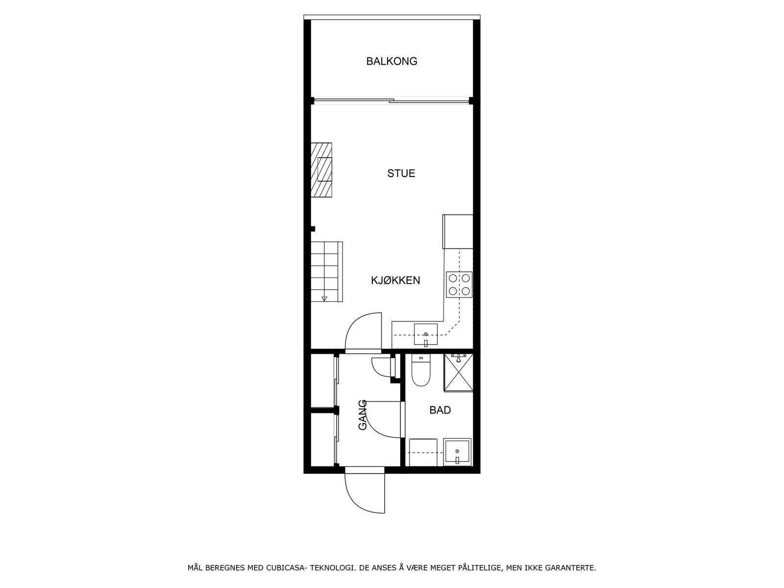 Veiledende plantegning 1. etasje Galleribilde